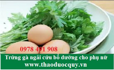Canh trứng gà ngải cứu - bổ dưỡng cho phụ nữ