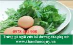 Canh trứng gà ngải cứu - bổ dưỡng cho phụ nữ